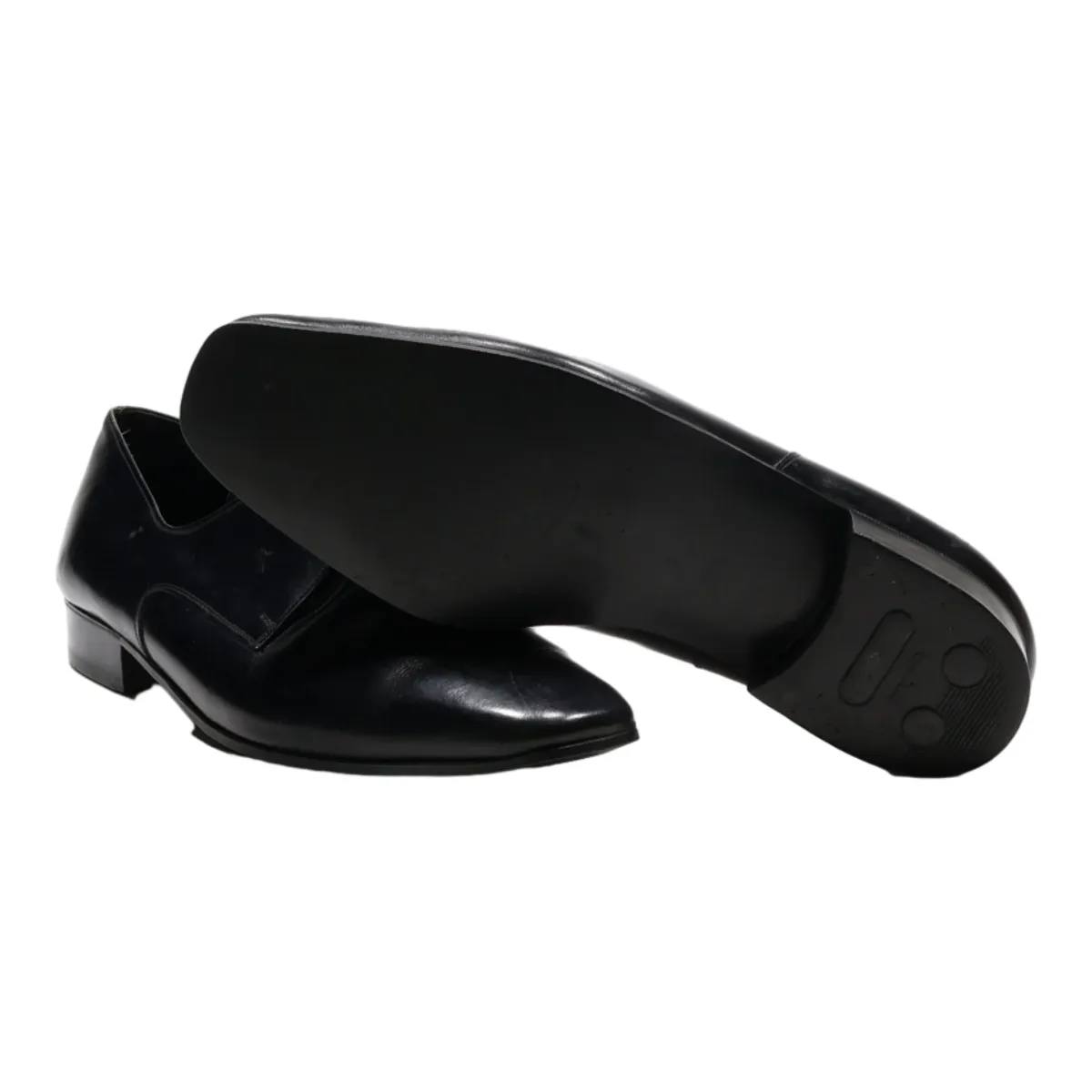 Derby Shoes Black Leather Mens UK 8