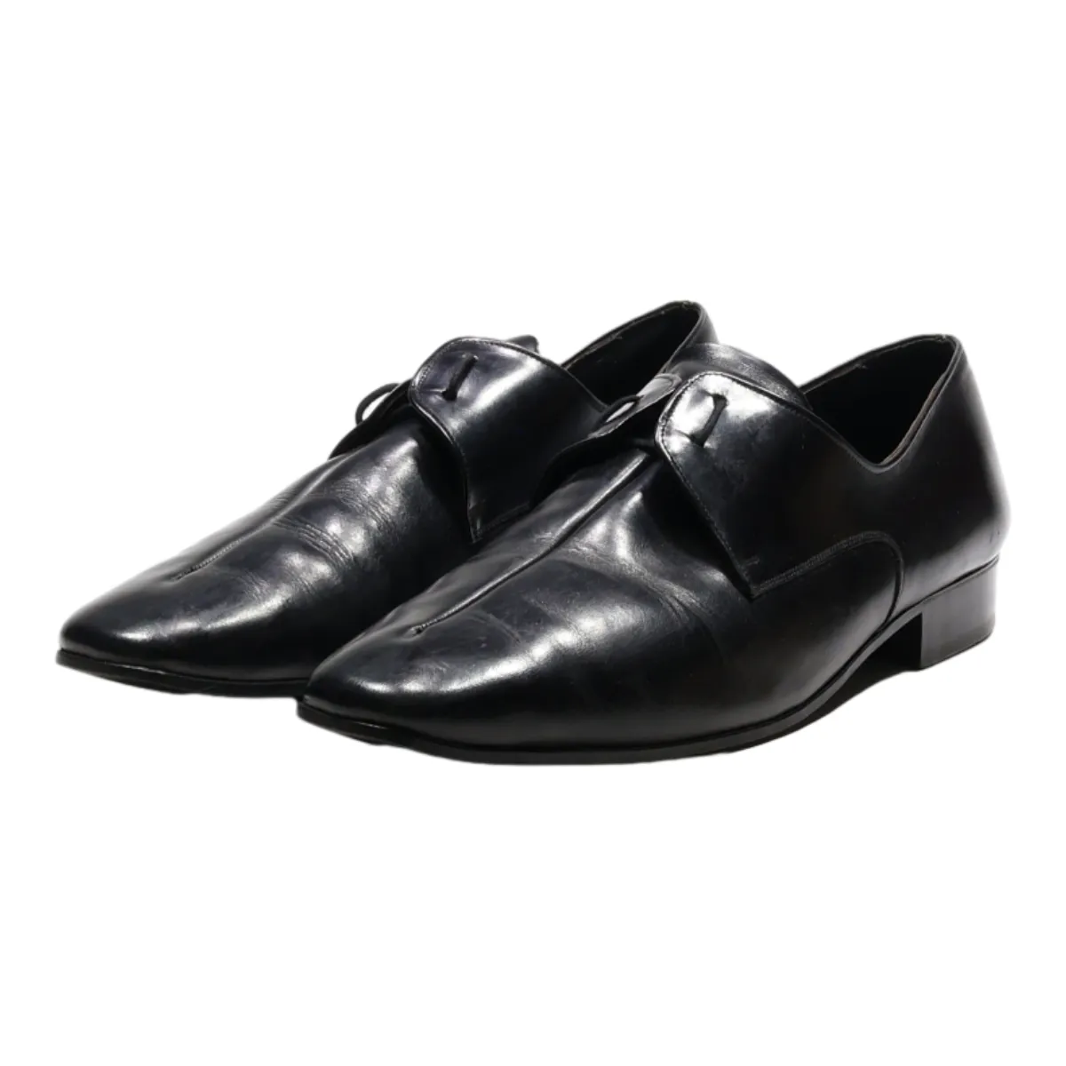 Derby Shoes Black Leather Mens UK 8
