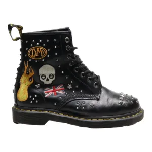 DR MARTENS Lace-Up Boots Black Leather Mens UK 6