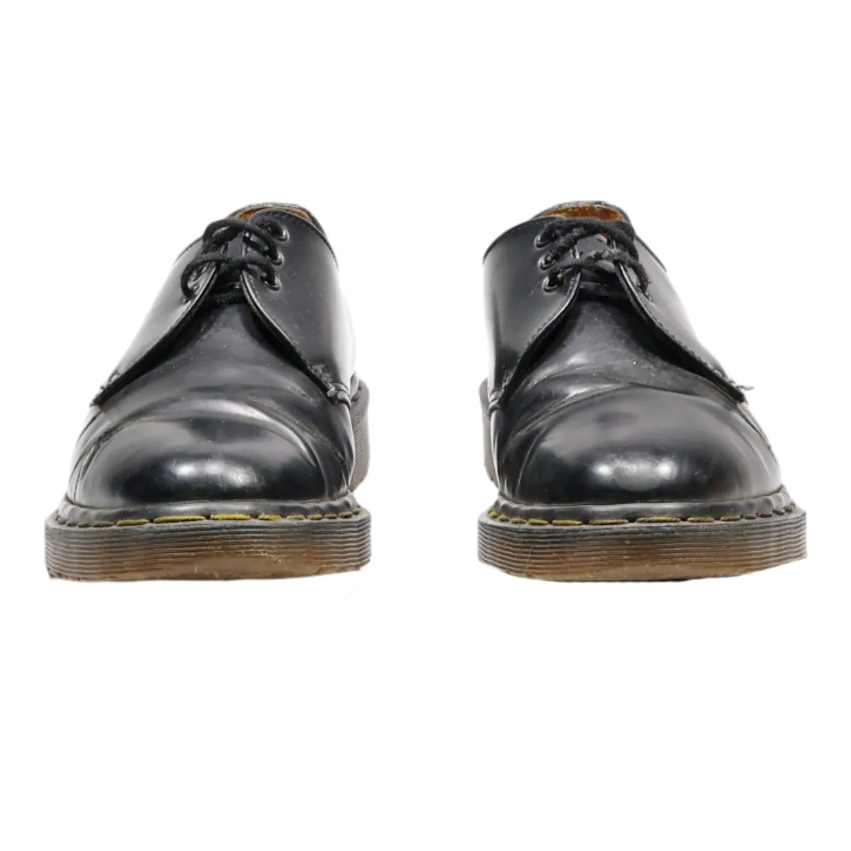 DR MARTENS Made In England Derby Shoes Black Leather Mens UK 7