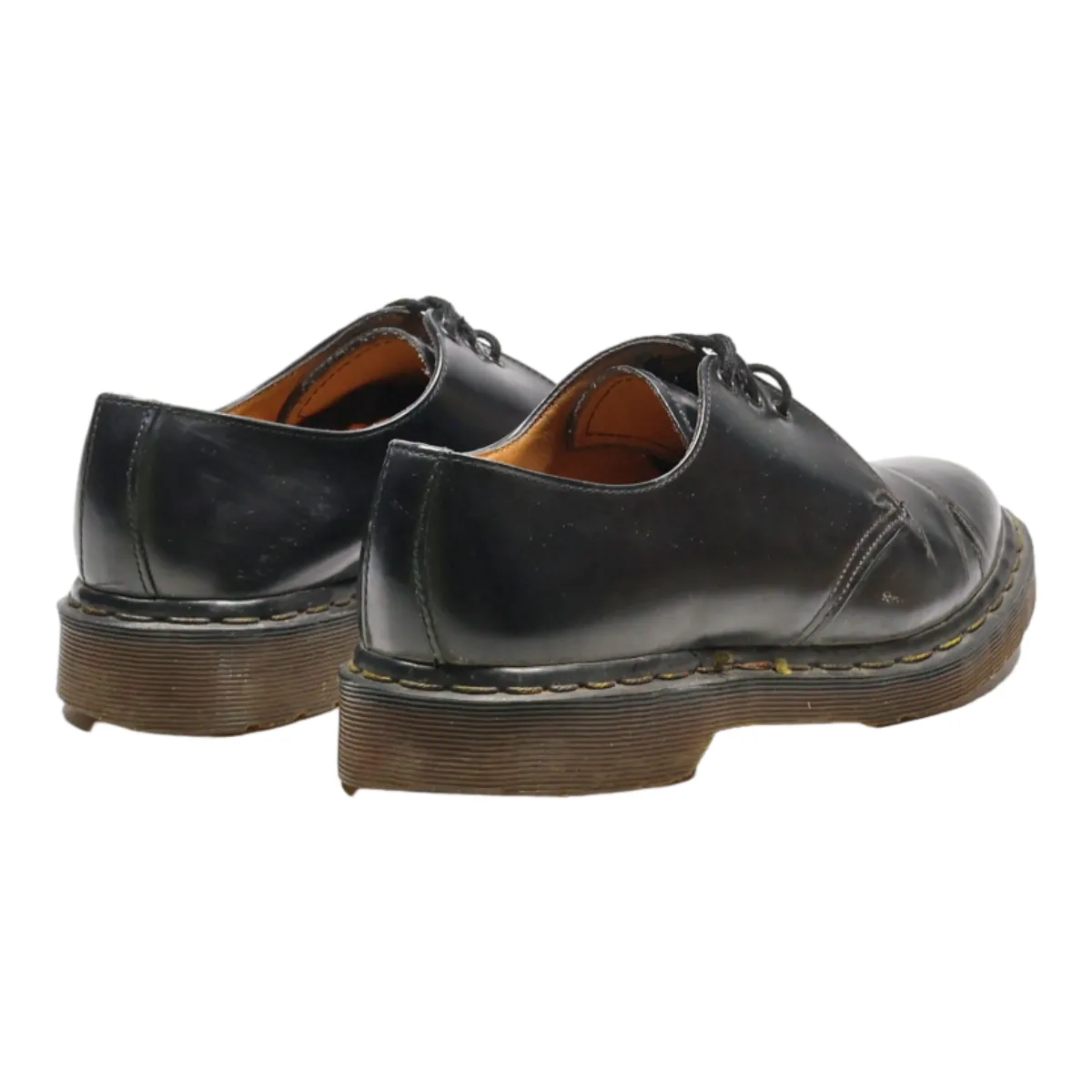 DR MARTENS Made In England Derby Shoes Black Leather Mens UK 7