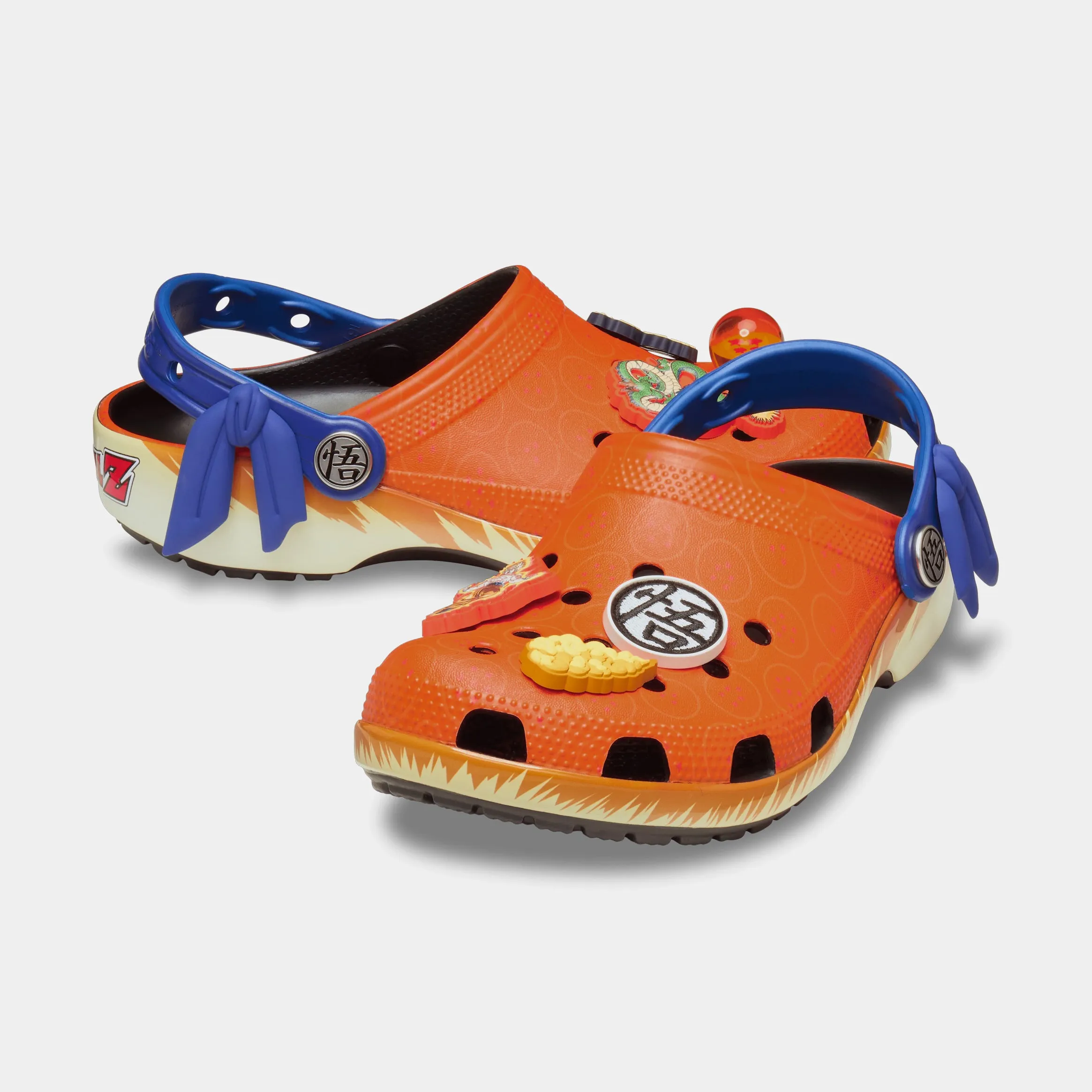 Dragon Ball Z Classic Clog Preschool/Grade School Sandals (Orange/Blue) Free Shipping