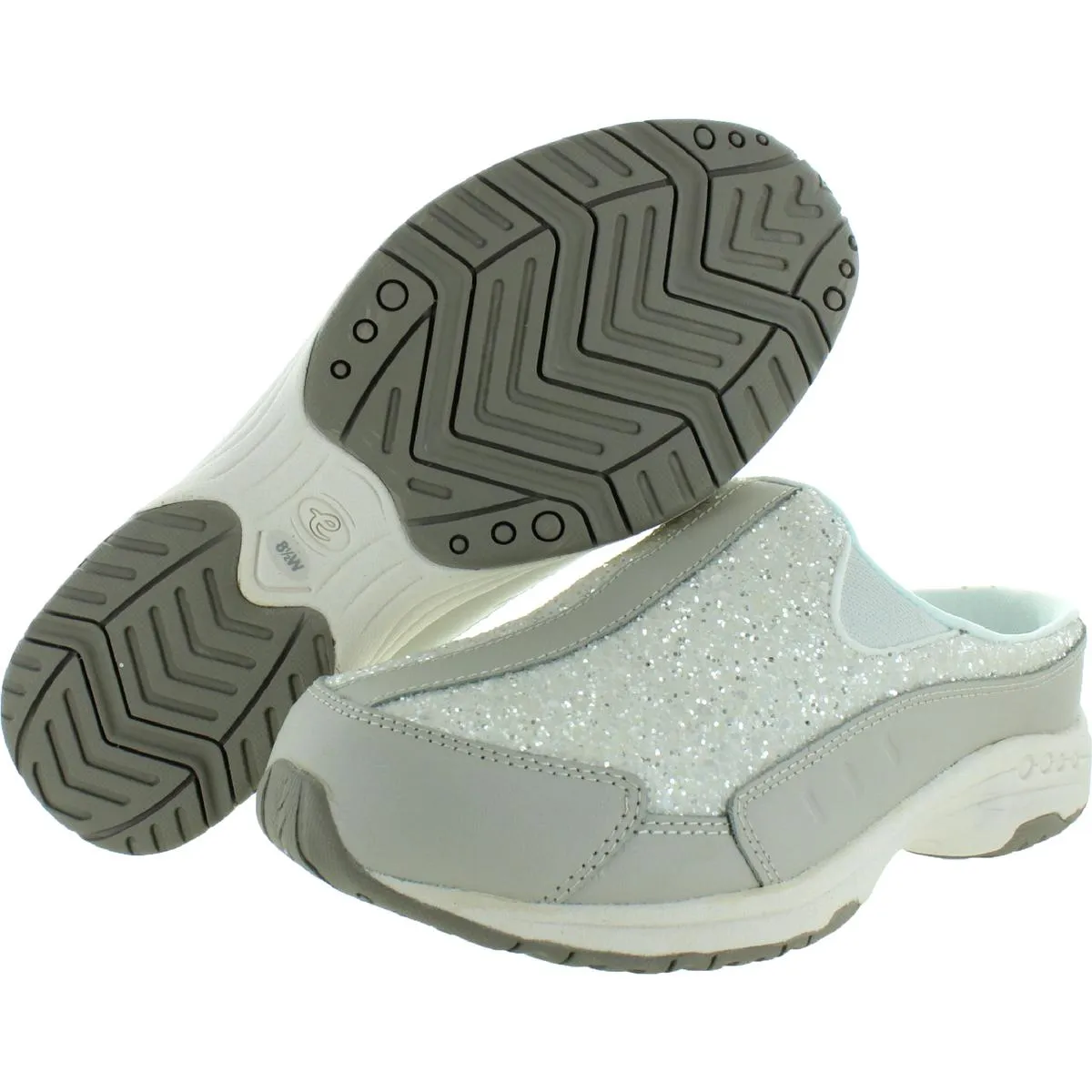 Easy Spirit Womens Travel Time 332 Leather Walking Mule Sneakers