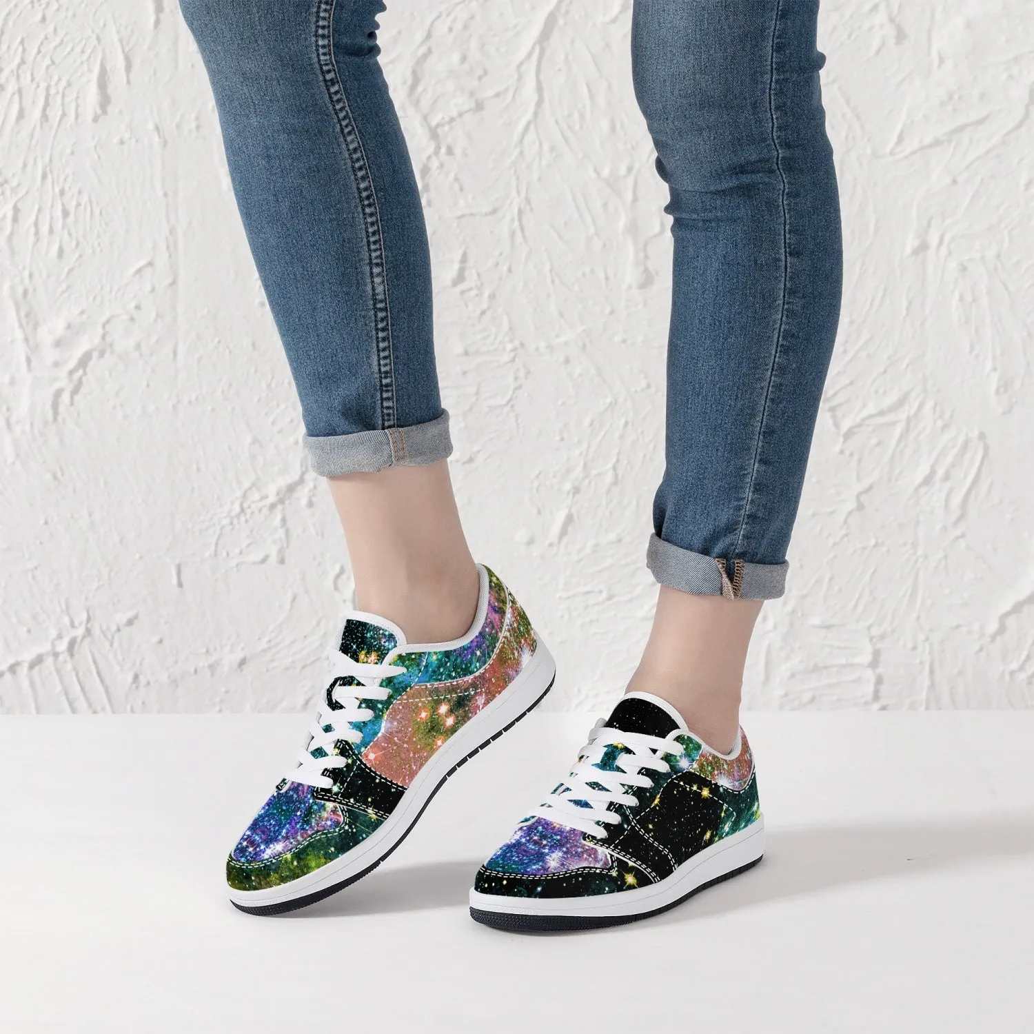 Ekhi Psychedelic Split-Style Low-Top Sneakers