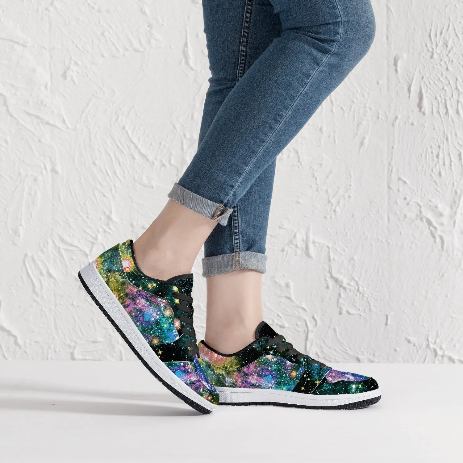 Ekhi Psychedelic Split-Style Low-Top Sneakers