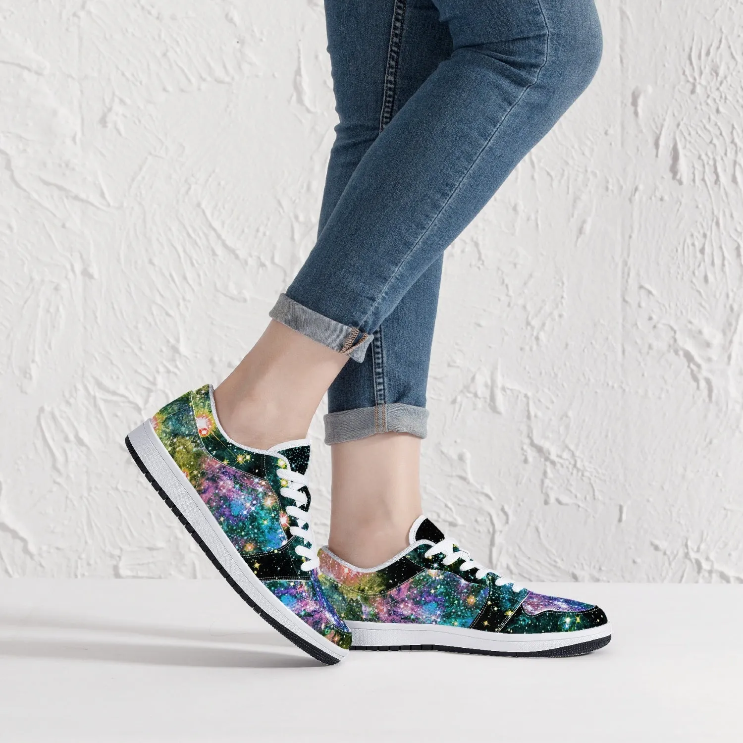 Ekhi Psychedelic Split-Style Low-Top Sneakers