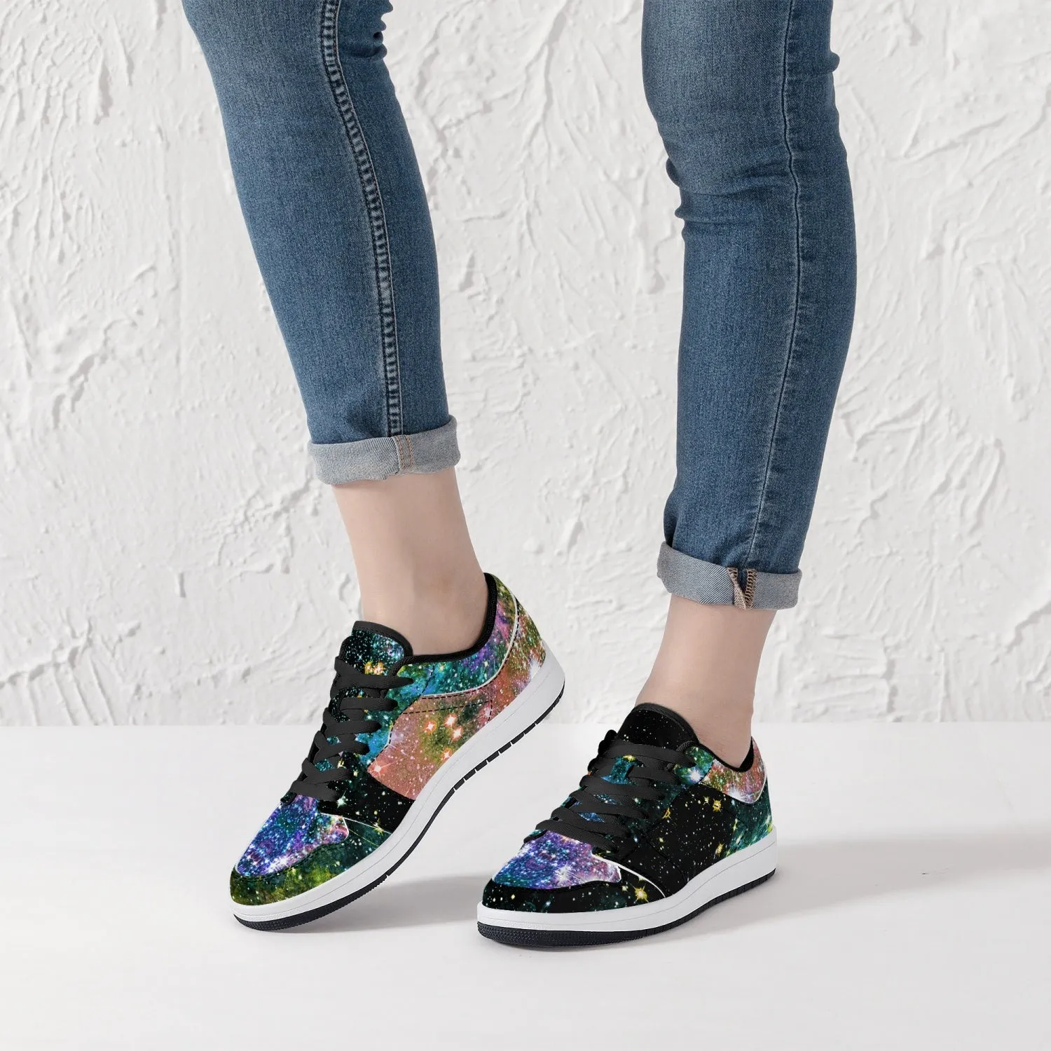 Ekhi Psychedelic Split-Style Low-Top Sneakers