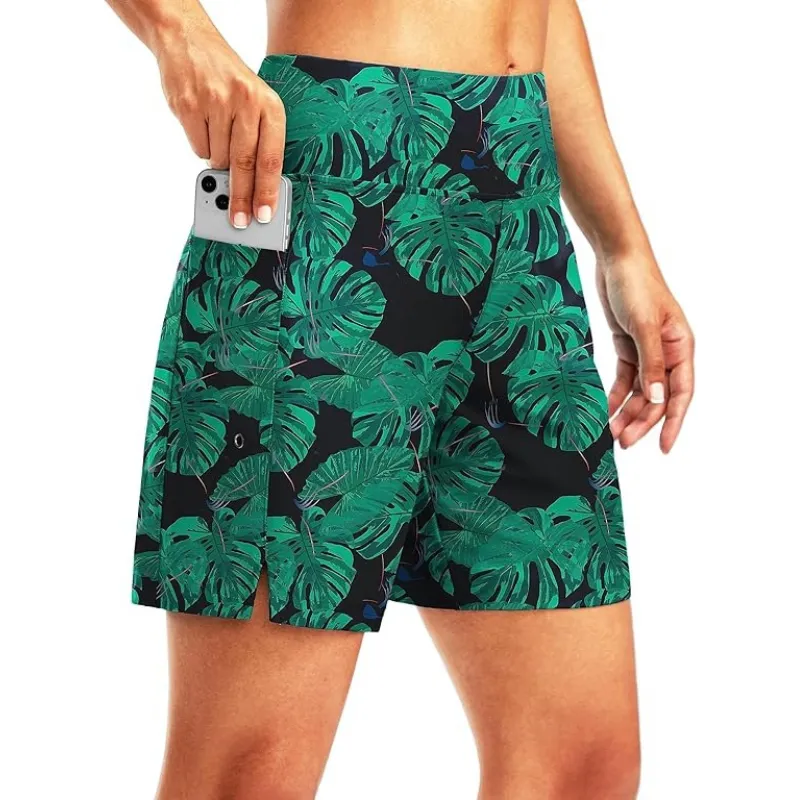 Elastic Swim Shorts – Quick-Dry with Liner and Functional Pockets