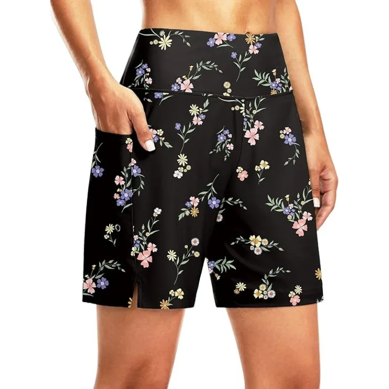 Elastic Swim Shorts – Quick-Dry with Liner and Functional Pockets