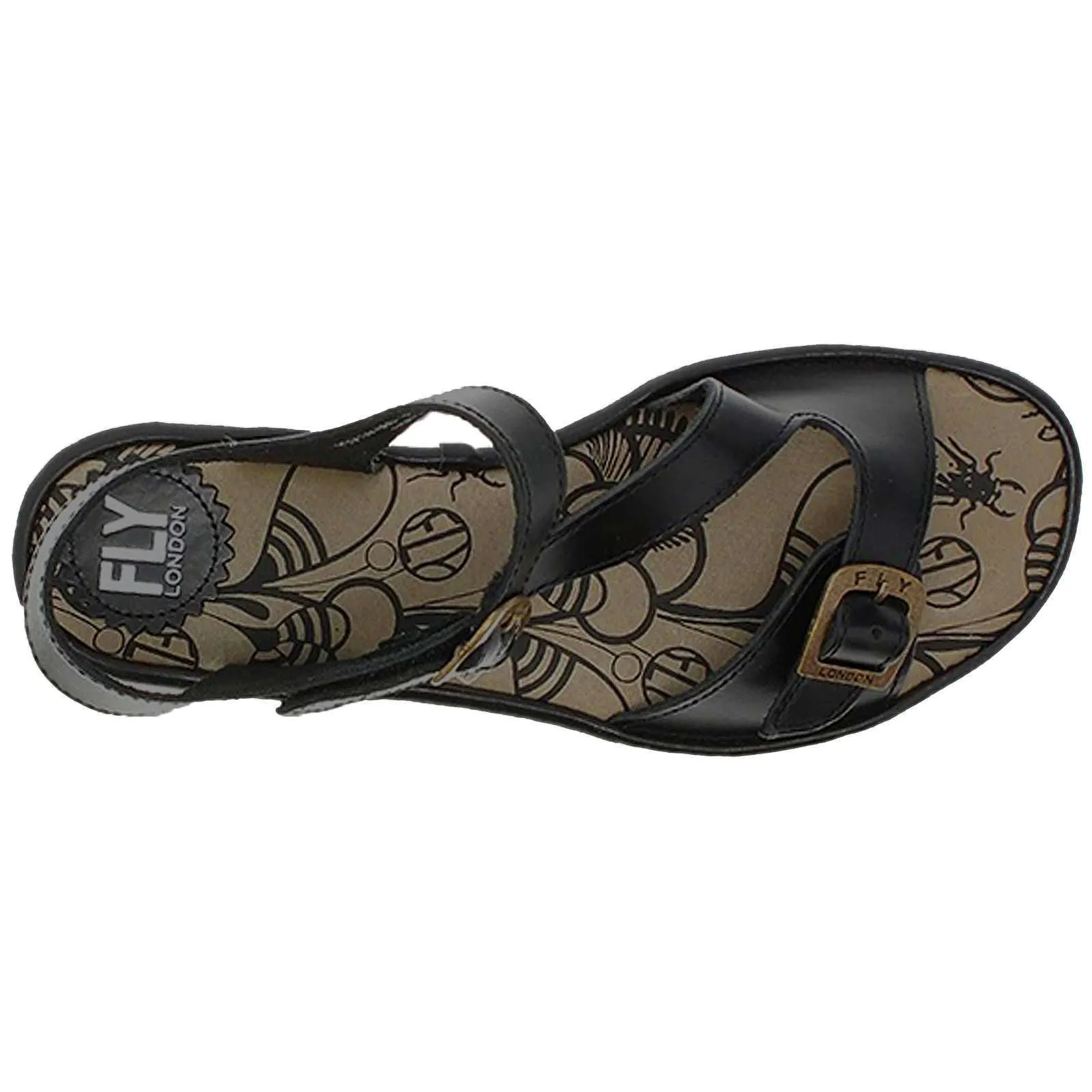 Elit141Fly Leather Women's Ankle Strap Sandals