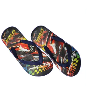 FAST TRACK Boys Navy Blue Rubber Flip Flops