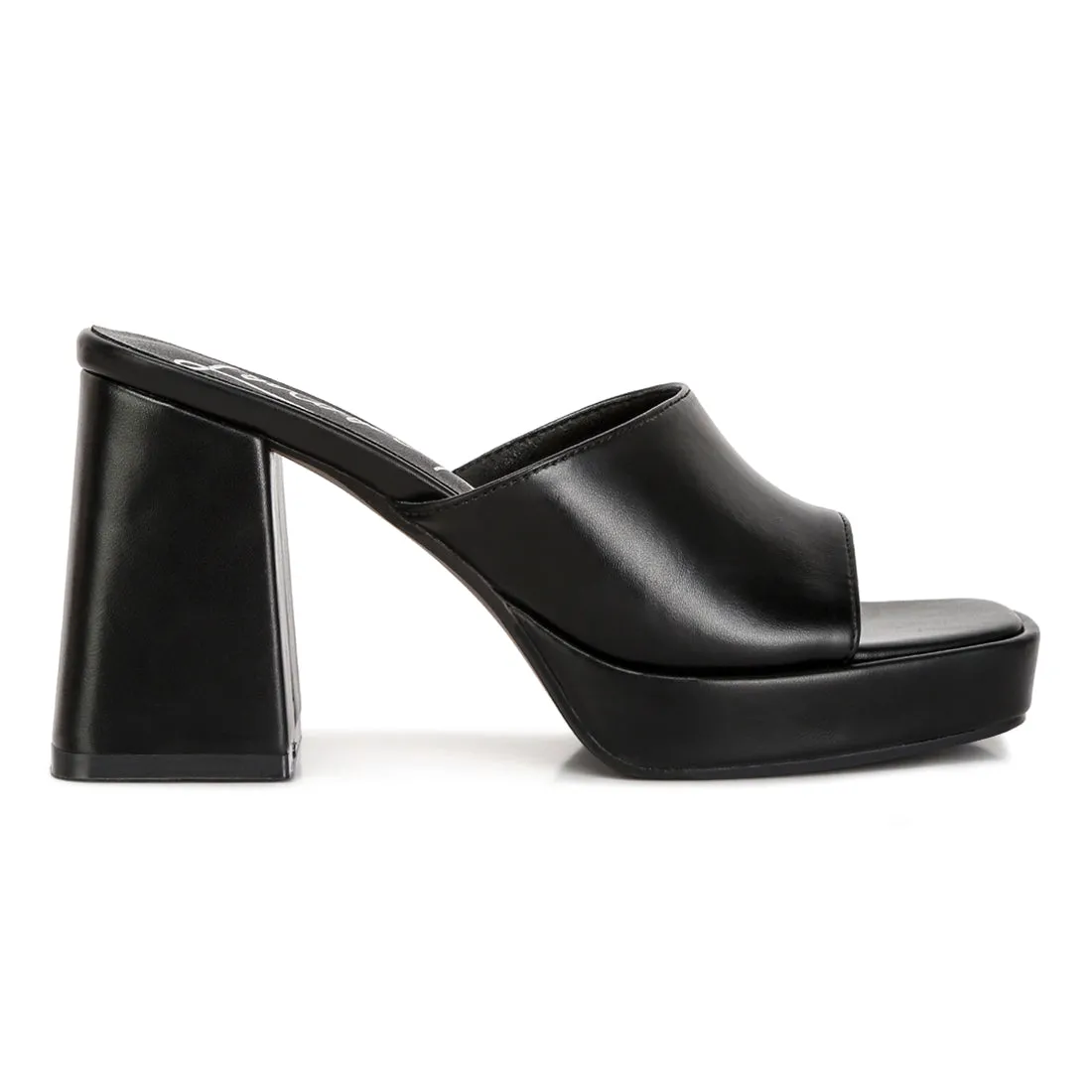Flared Block Heel Sandals