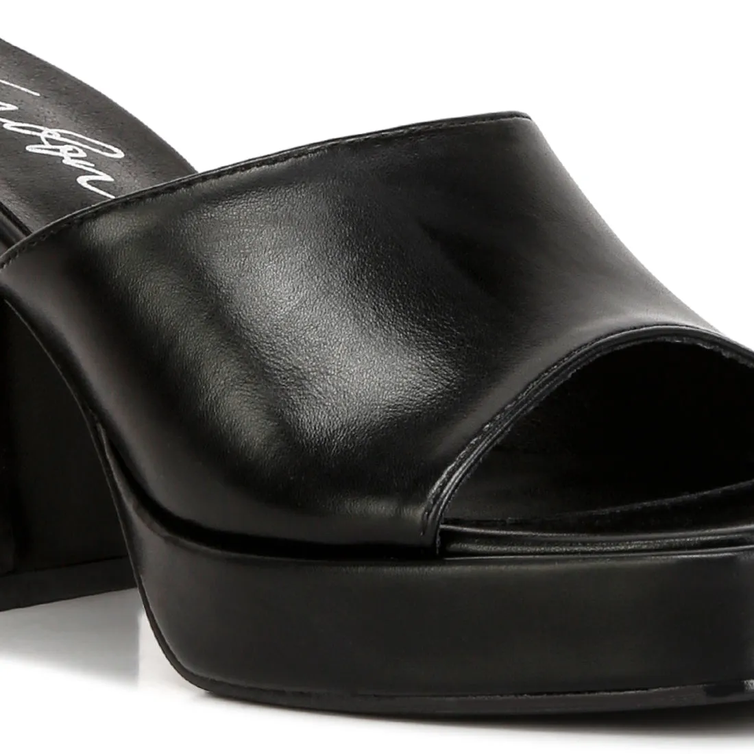 Flared Block Heel Sandals