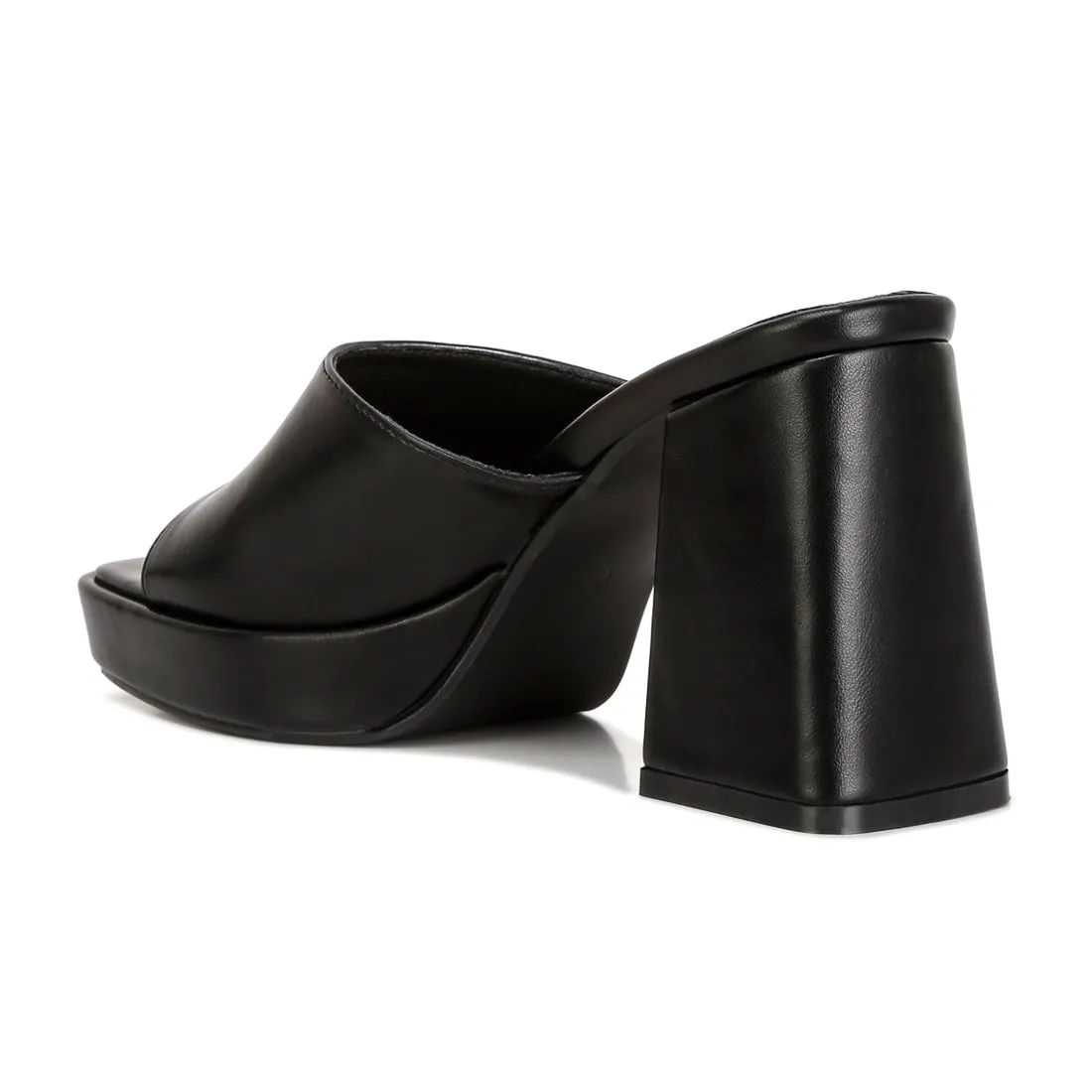 Flared Block Heel Sandals