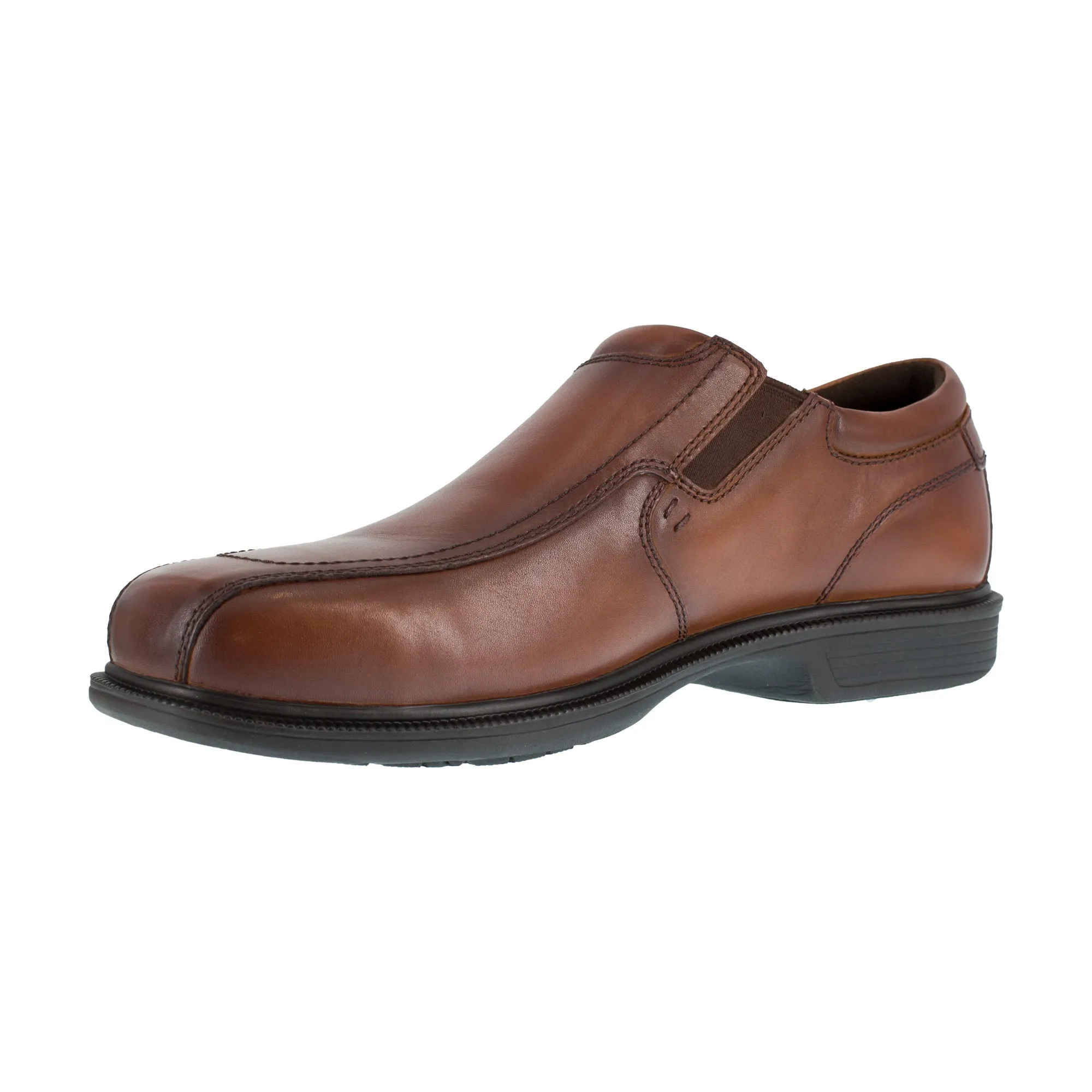 Florsheim Mens Brown Leather Loafers Dress Slip-On Work ST 12 EEE