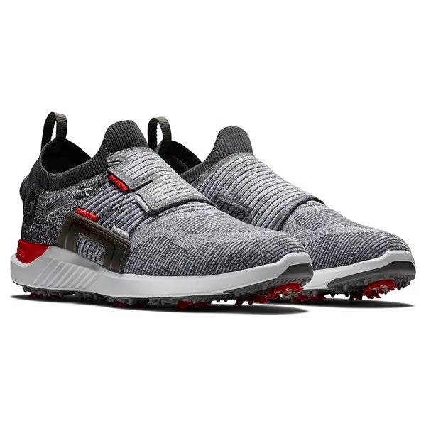 Footjoy Hyperflex BOA Golf Shoes - Grey/Red