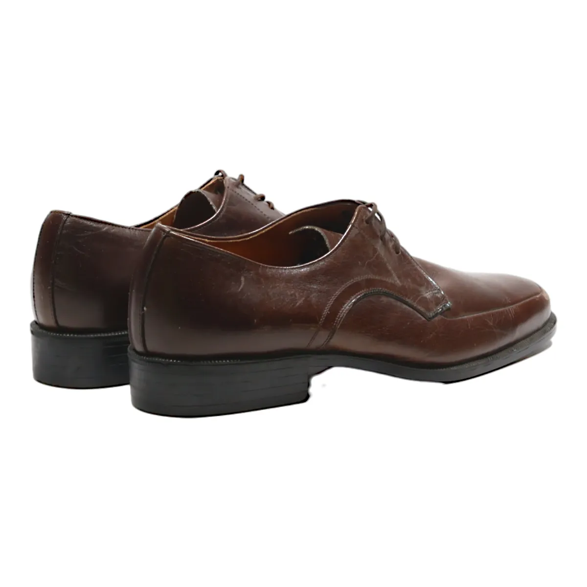 FRETZ MEN Derby Shoes Brown Leather Womens UK 4.5