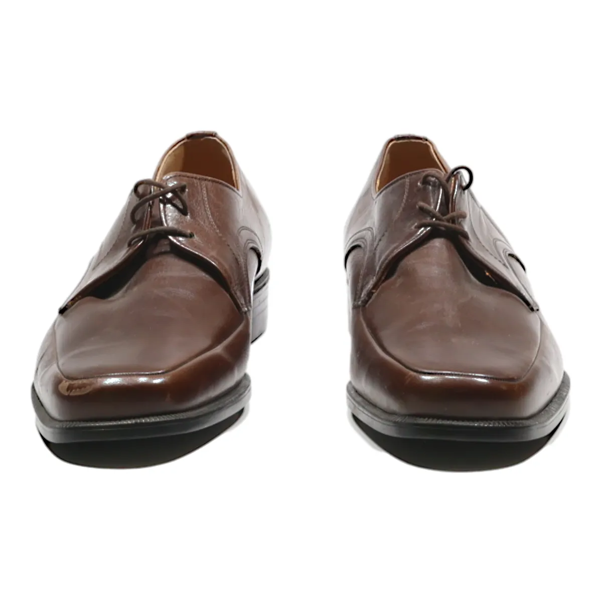 FRETZ MEN Derby Shoes Brown Leather Womens UK 4.5