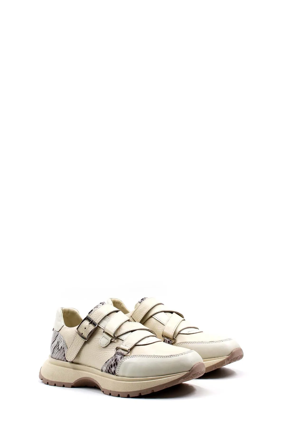 FST Genuine Leather Women's Casual Shoes 010ZA8573 Beige - Torrance