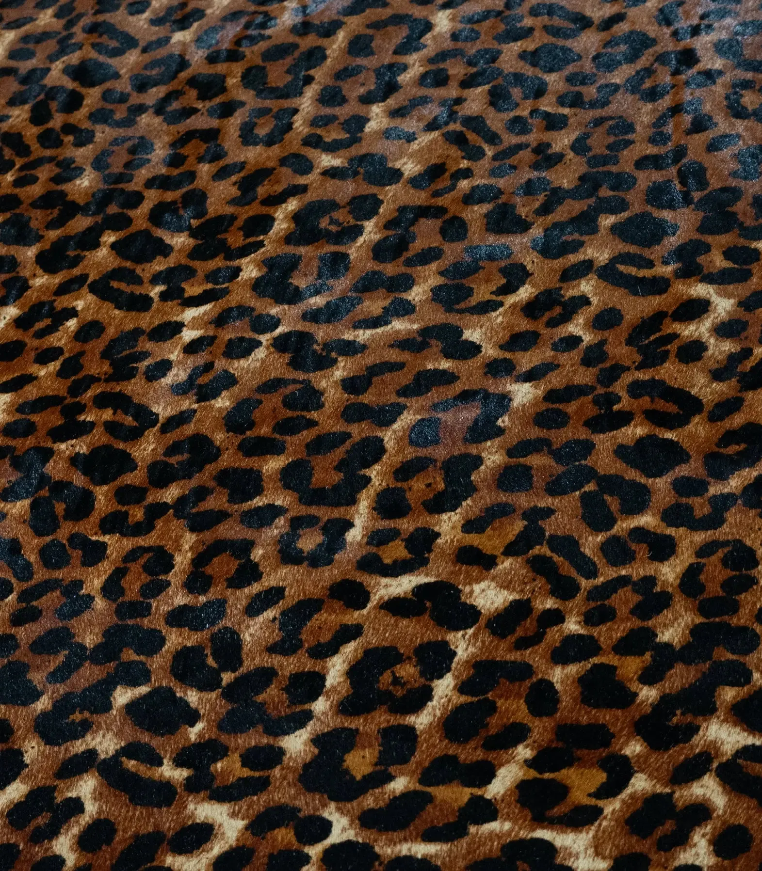 Hair-On Leopard Print Cowhide
