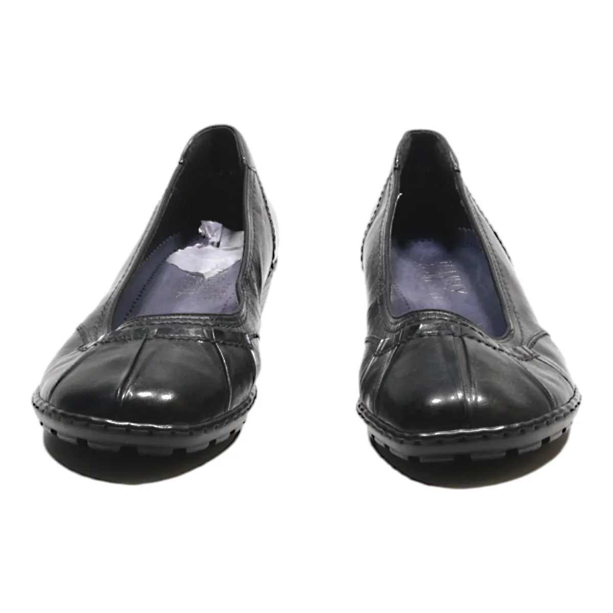 JENNY VERA BY ARA Ballet Shoes Black Leather Womens UK 4.5