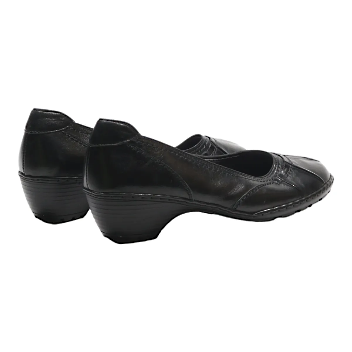 JENNY VERA BY ARA Ballet Shoes Black Leather Womens UK 4.5