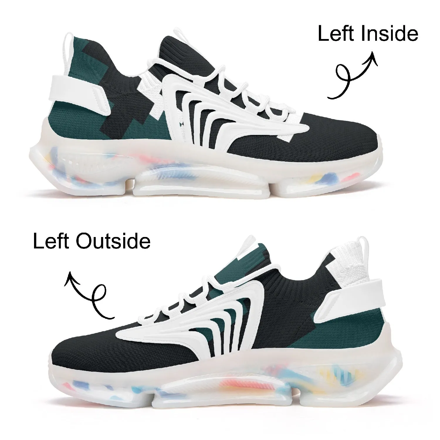 Kicxs PHI Wings Style Bounce Mesh Knit Sneakers