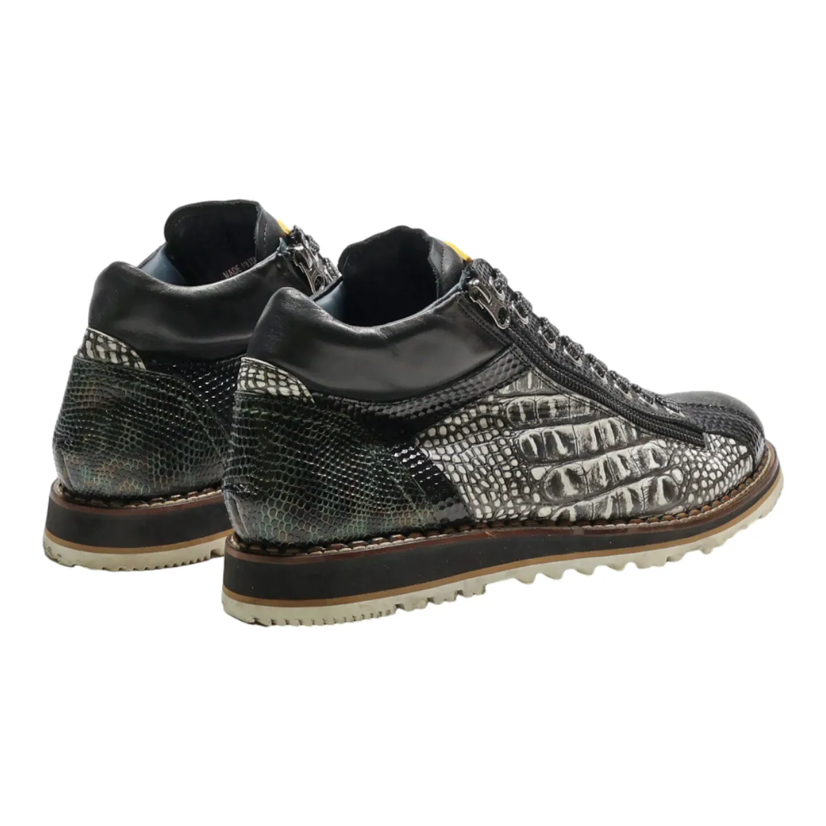 LORENZI Sneaker Trainers Black Synthetic Mens UK 9