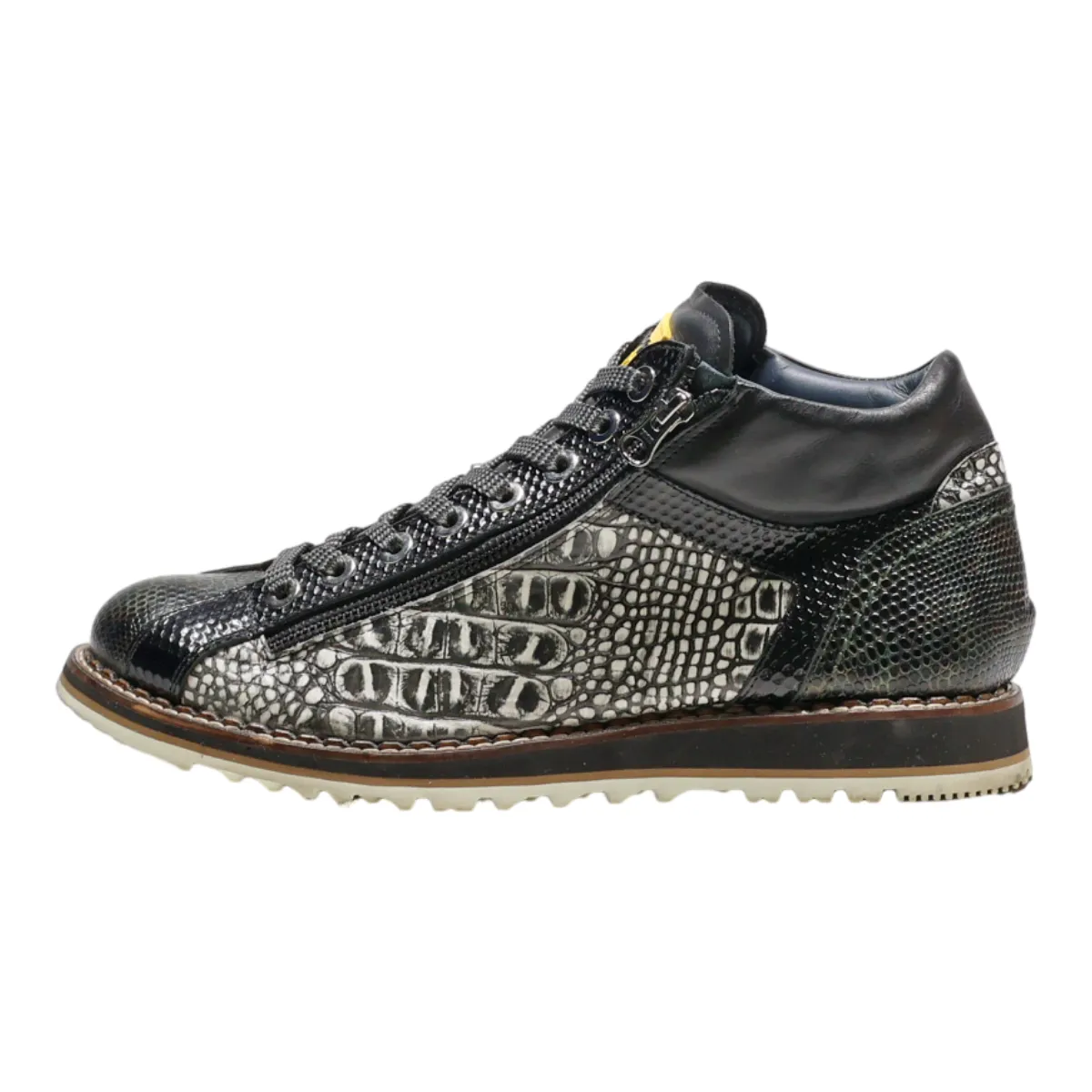 LORENZI Sneaker Trainers Black Synthetic Mens UK 9