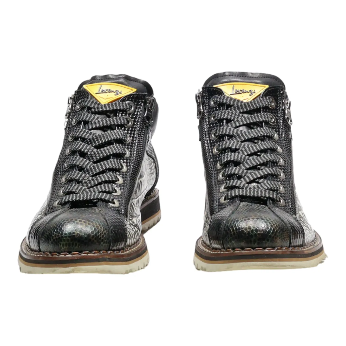 LORENZI Sneaker Trainers Black Synthetic Mens UK 9