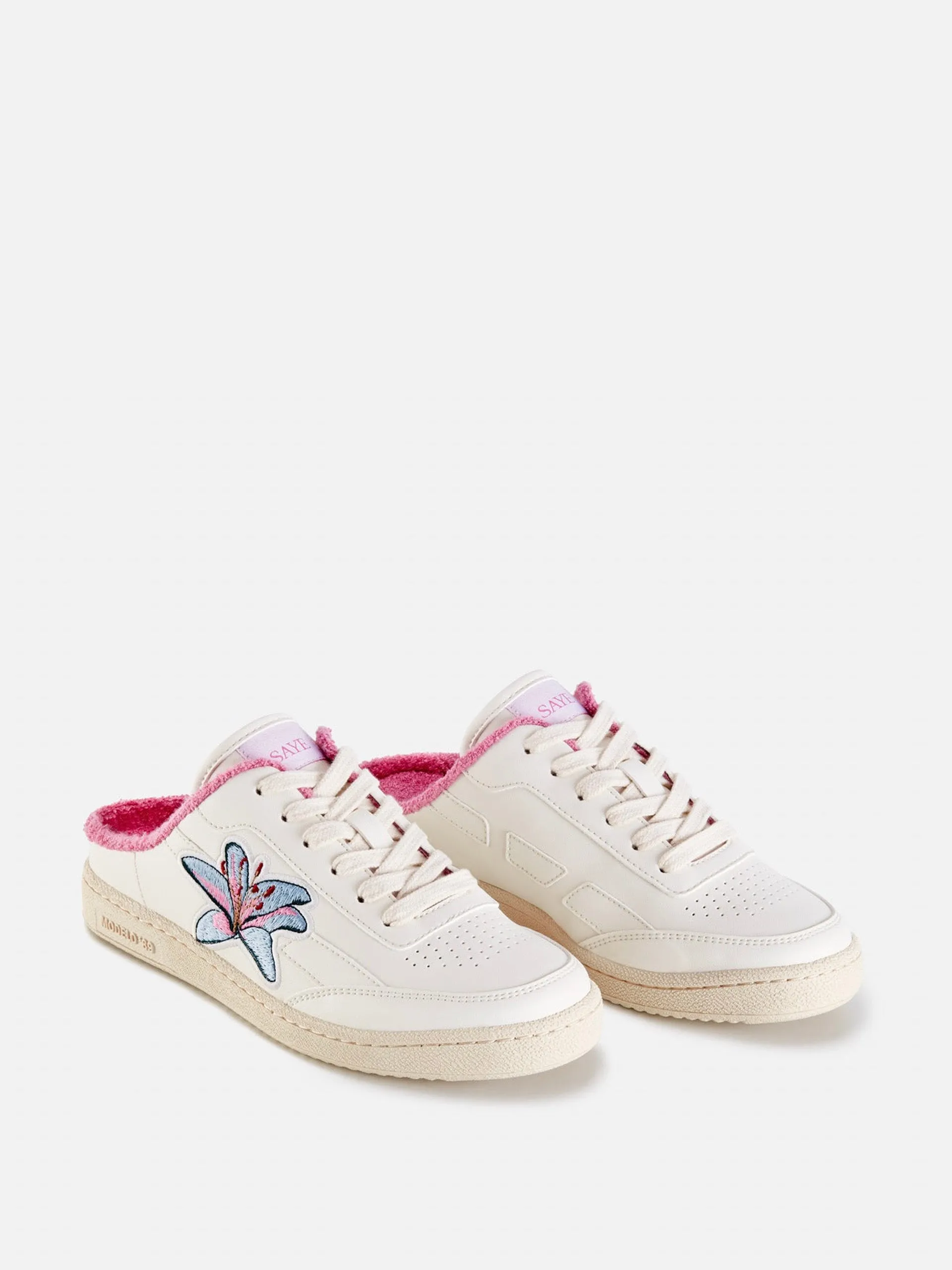 M89 mule-style sneakers in flower