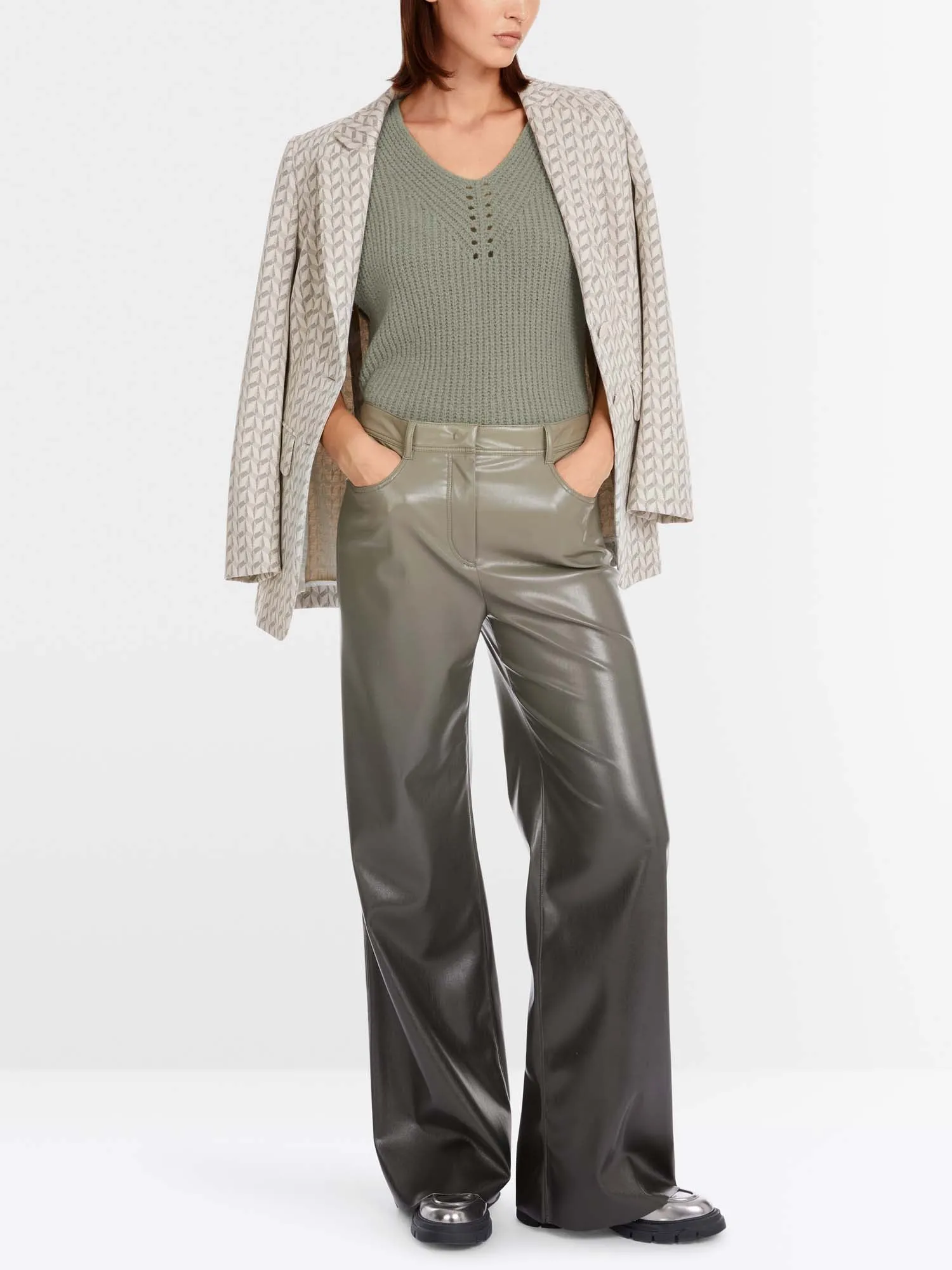 Marc Cain Warri Leather Trousers