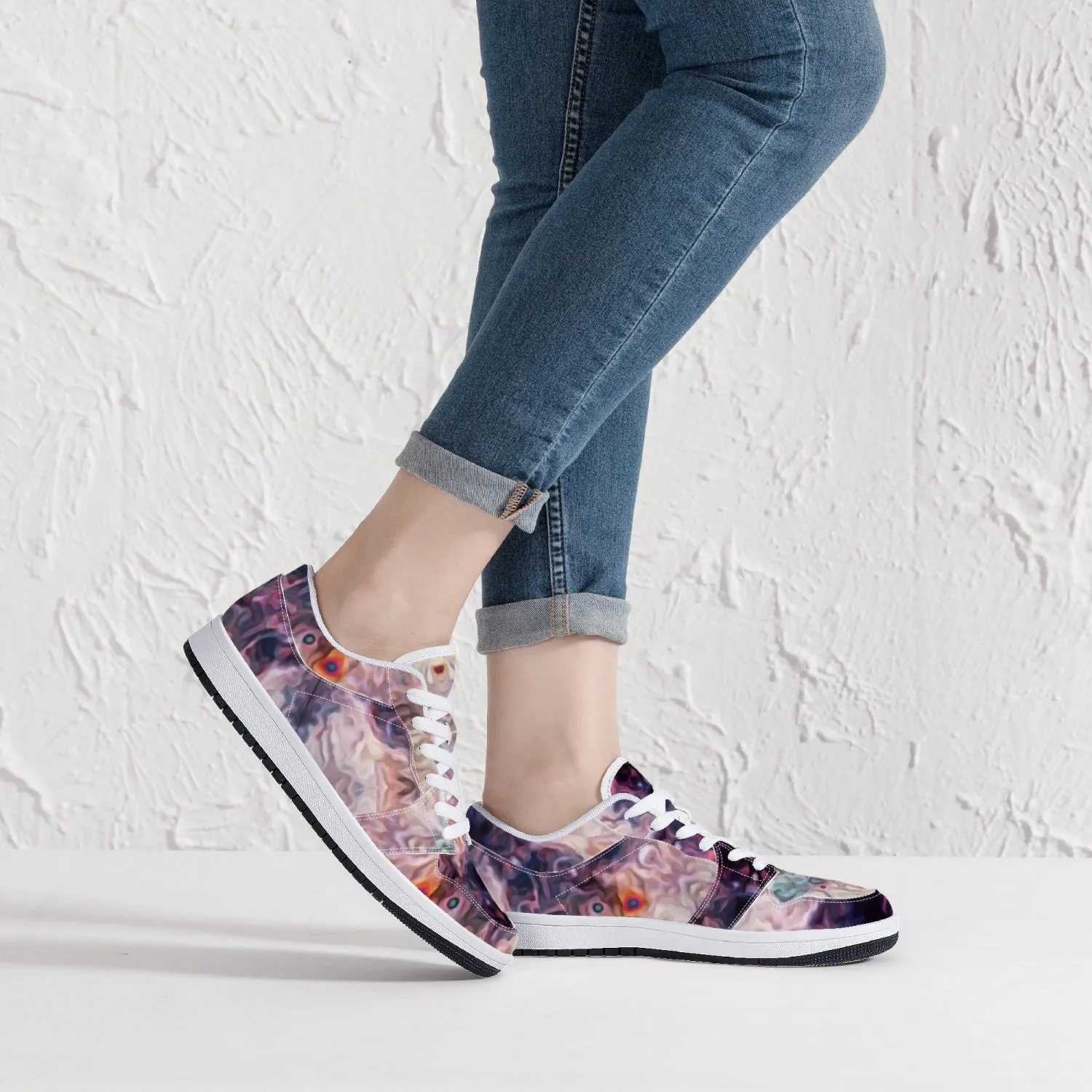 Medusa Psychedelic Split-Style Low-Top Sneakers