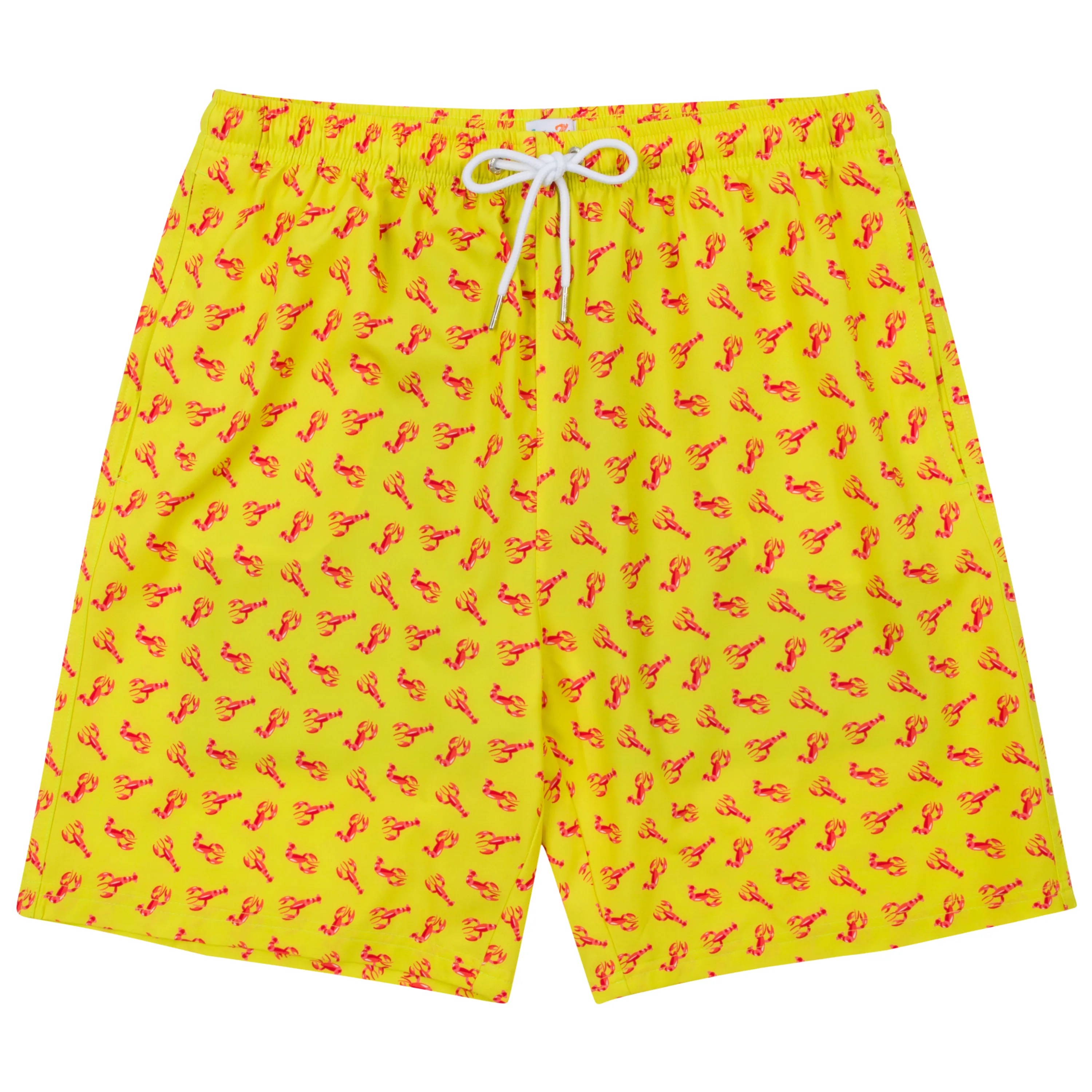 Men's 8" Swim Trunks Boxer Brief Liner | "Lobster"