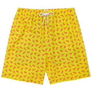 Men's 8" Swim Trunks Boxer Brief Liner | "Lobster"