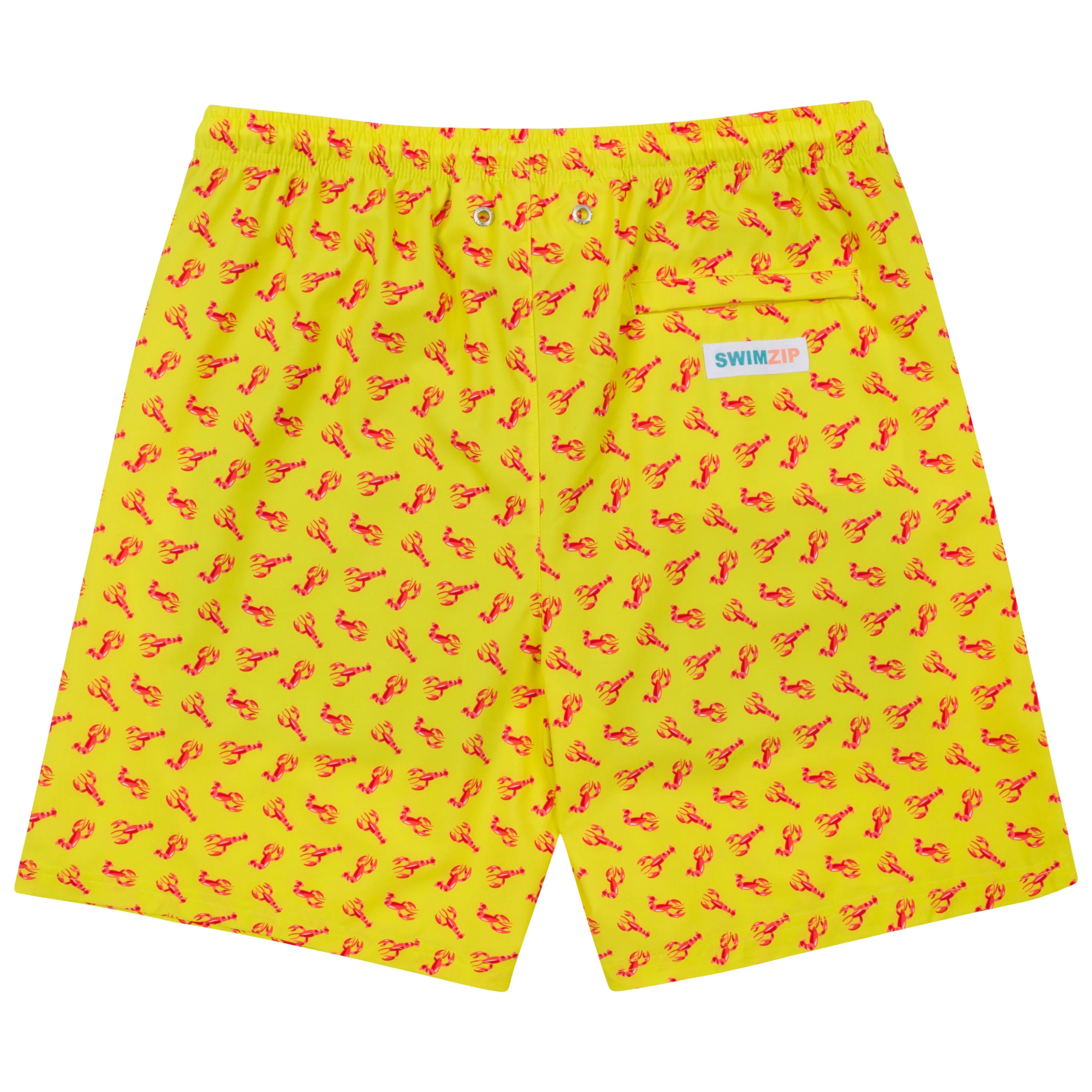 Men's 8" Swim Trunks Boxer Brief Liner | "Lobster"