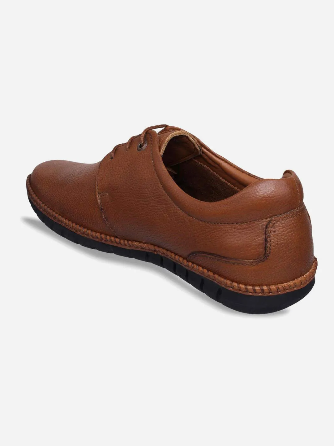 Men's Tan Comfort Fit Semi Formal Lace Up (ID2072)