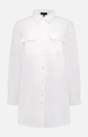 Military Oversized Shirt Dress