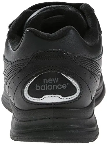 New Balance Men's MW577 Leather Hook/Loop Walking Shoe,Black,10.5 2E US