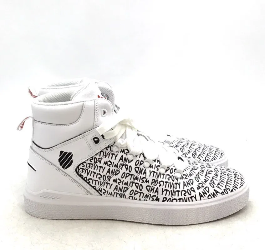 New K-Swiss Men's Gary Vee 004 Mid 06344-104-M White Athletic Shoes - Size 12