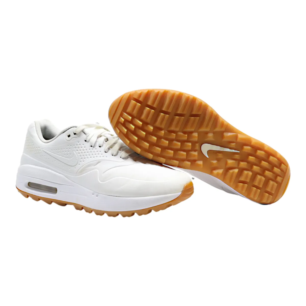 NIKE Air Max 1 2019 Sneaker Trainers White Leather Womens UK 4.5