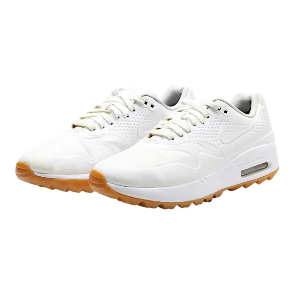 NIKE Air Max 1 2019 Sneaker Trainers White Leather Womens UK 4.5
