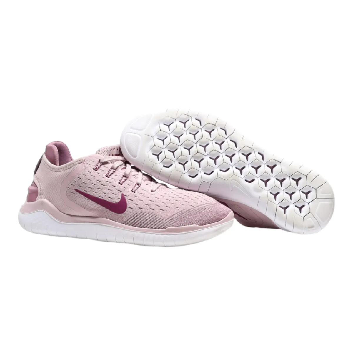 NIKE Free RN Sneaker Trainers Pink Synthetic Womens UK 6.5