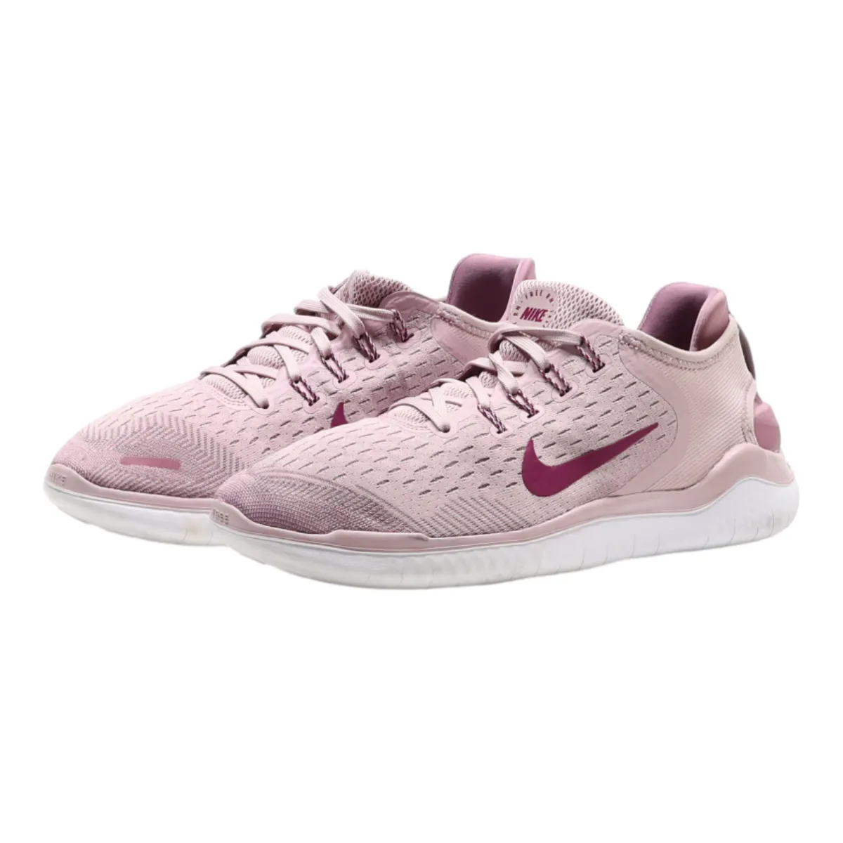 NIKE Free RN Sneaker Trainers Pink Synthetic Womens UK 6.5