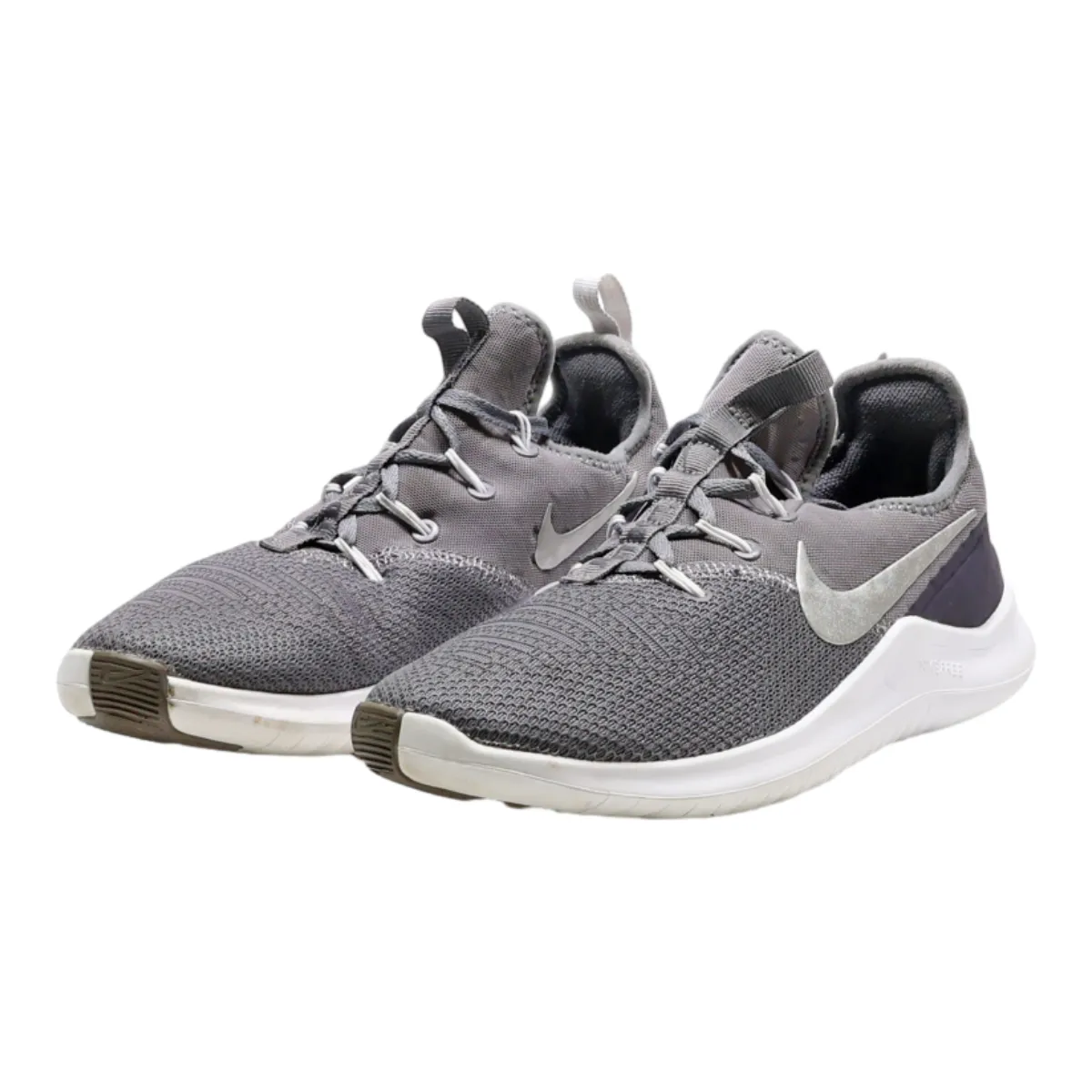NIKE Free Trainer Sneaker Grey Synthetic Womens UK 5.5