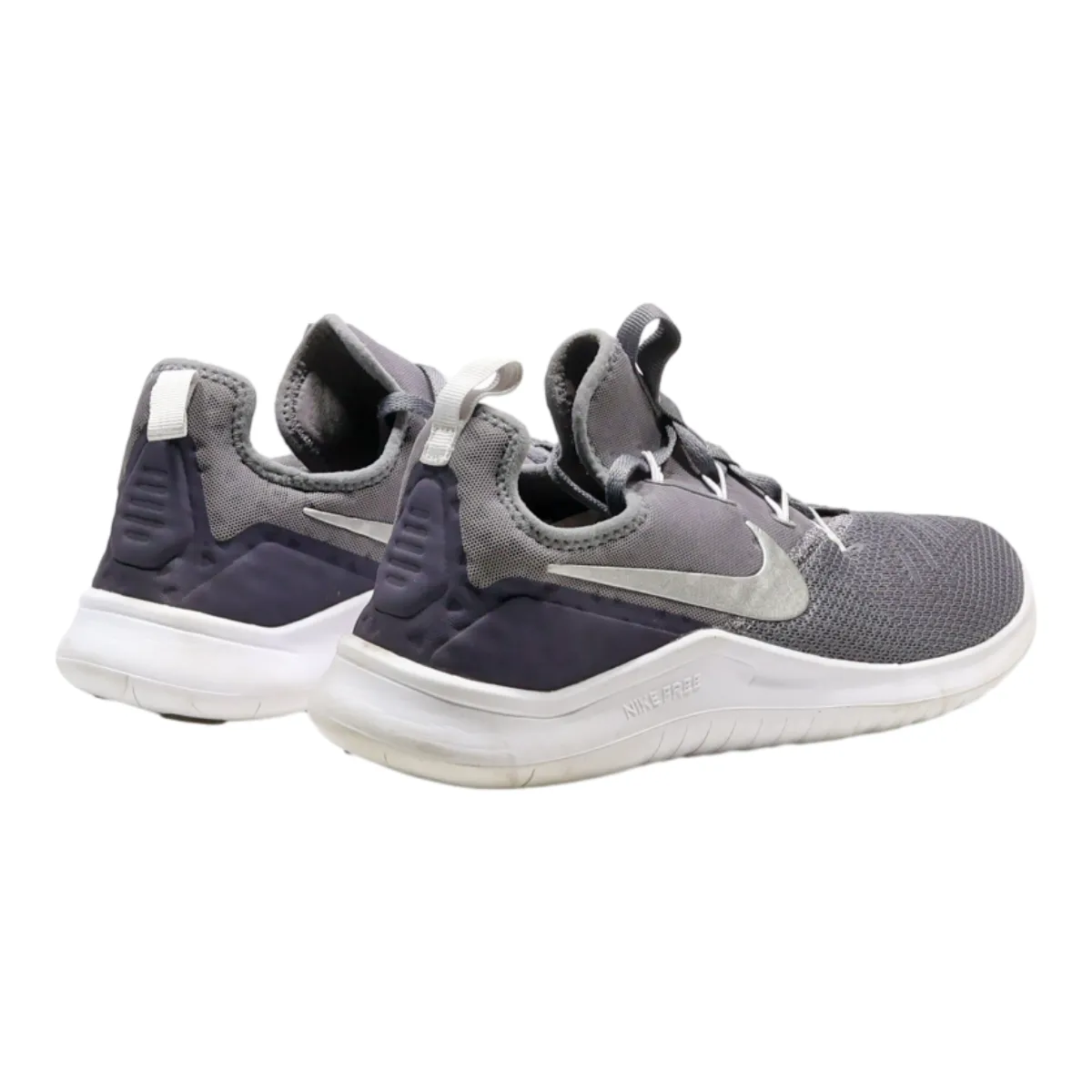 NIKE Free Trainer Sneaker Grey Synthetic Womens UK 5.5