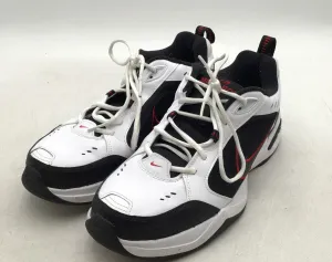 Nike Men's Air Monarch 4 White Black Athletic Shoes - Size 12