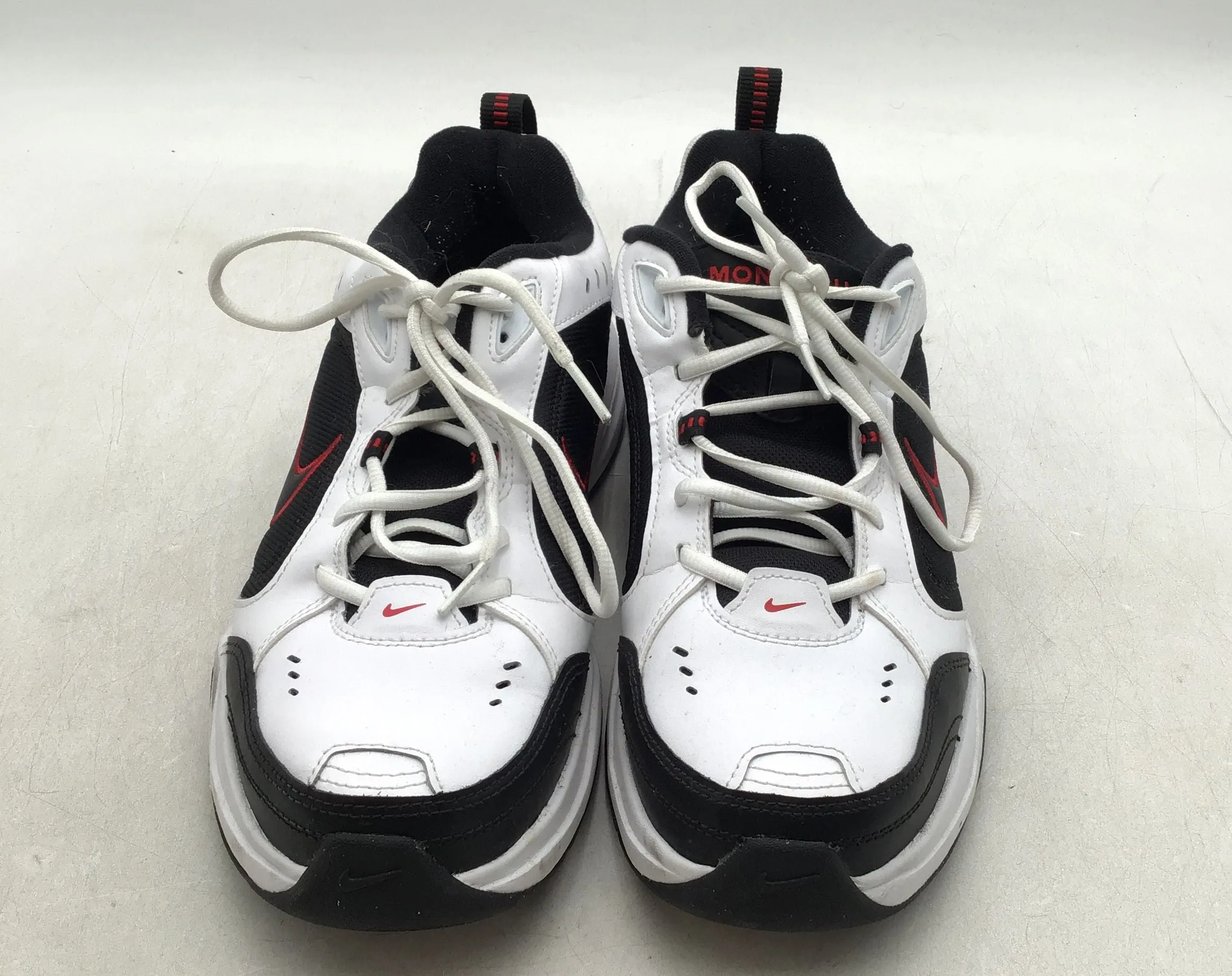 Nike Men's Air Monarch 4 White Black Athletic Shoes - Size 12