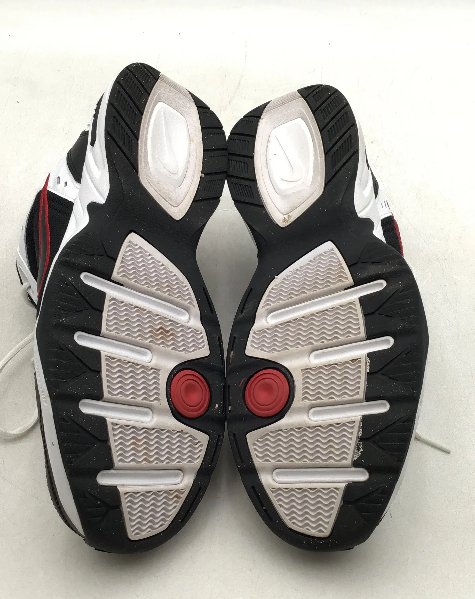Nike Men's Air Monarch 4 White Black Athletic Shoes - Size 12