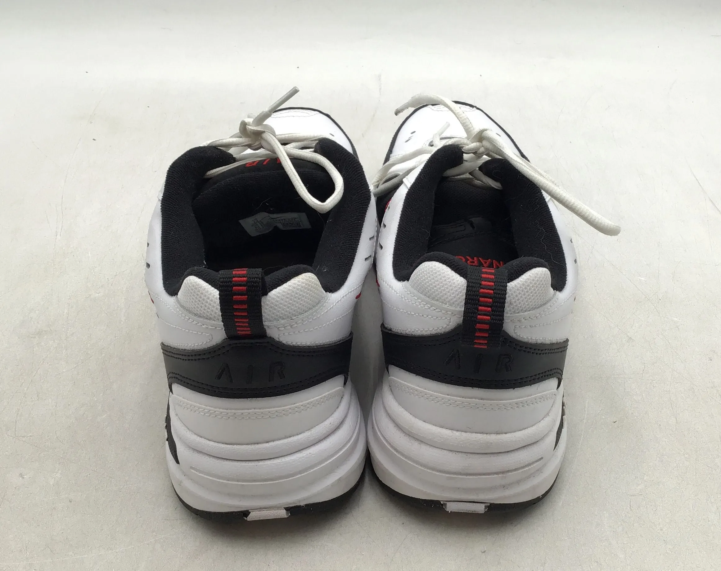 Nike Men's Air Monarch 4 White Black Athletic Shoes - Size 12